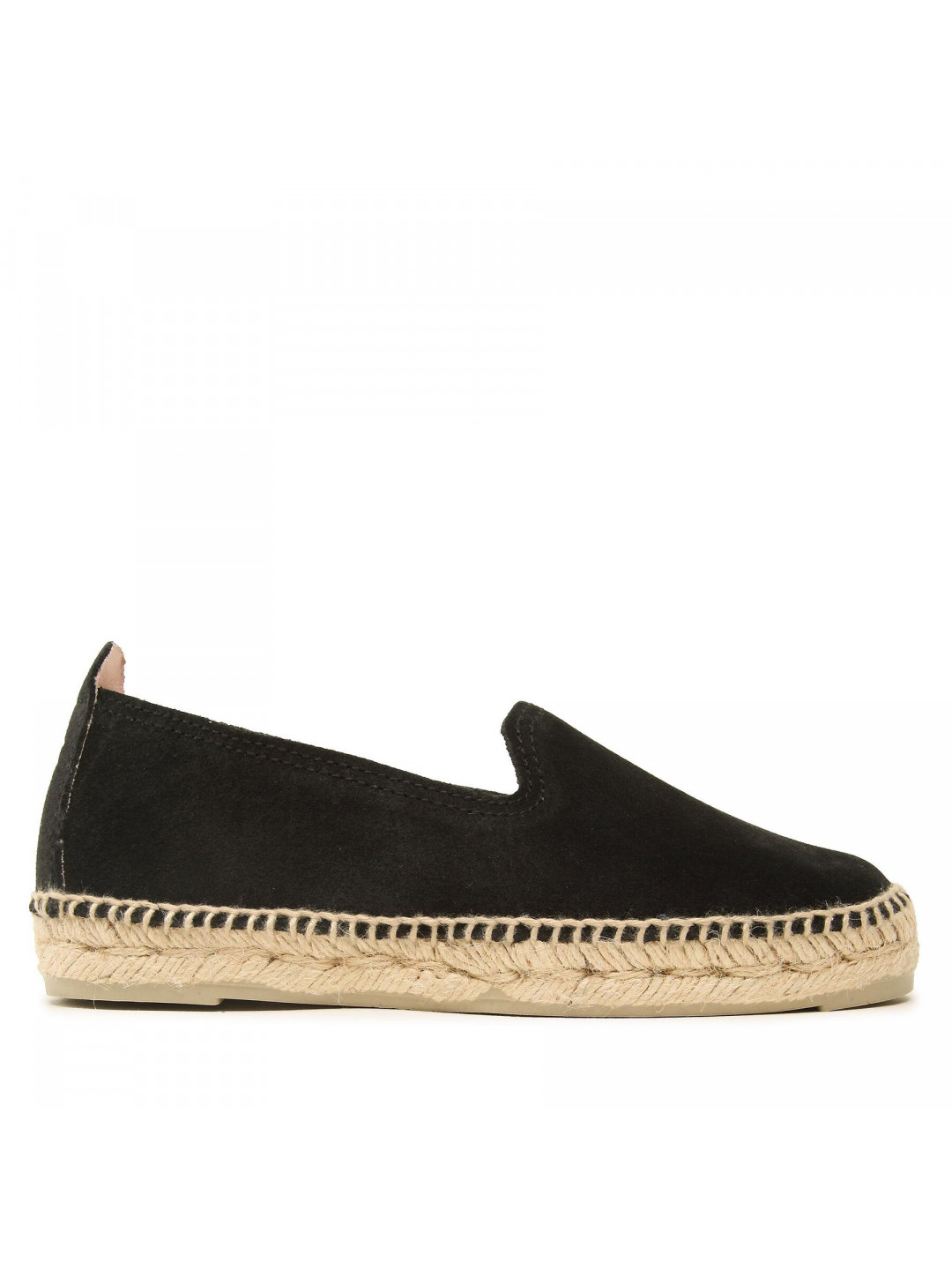 Espadrilky Manebi Suede Flat Espadrilles Černá